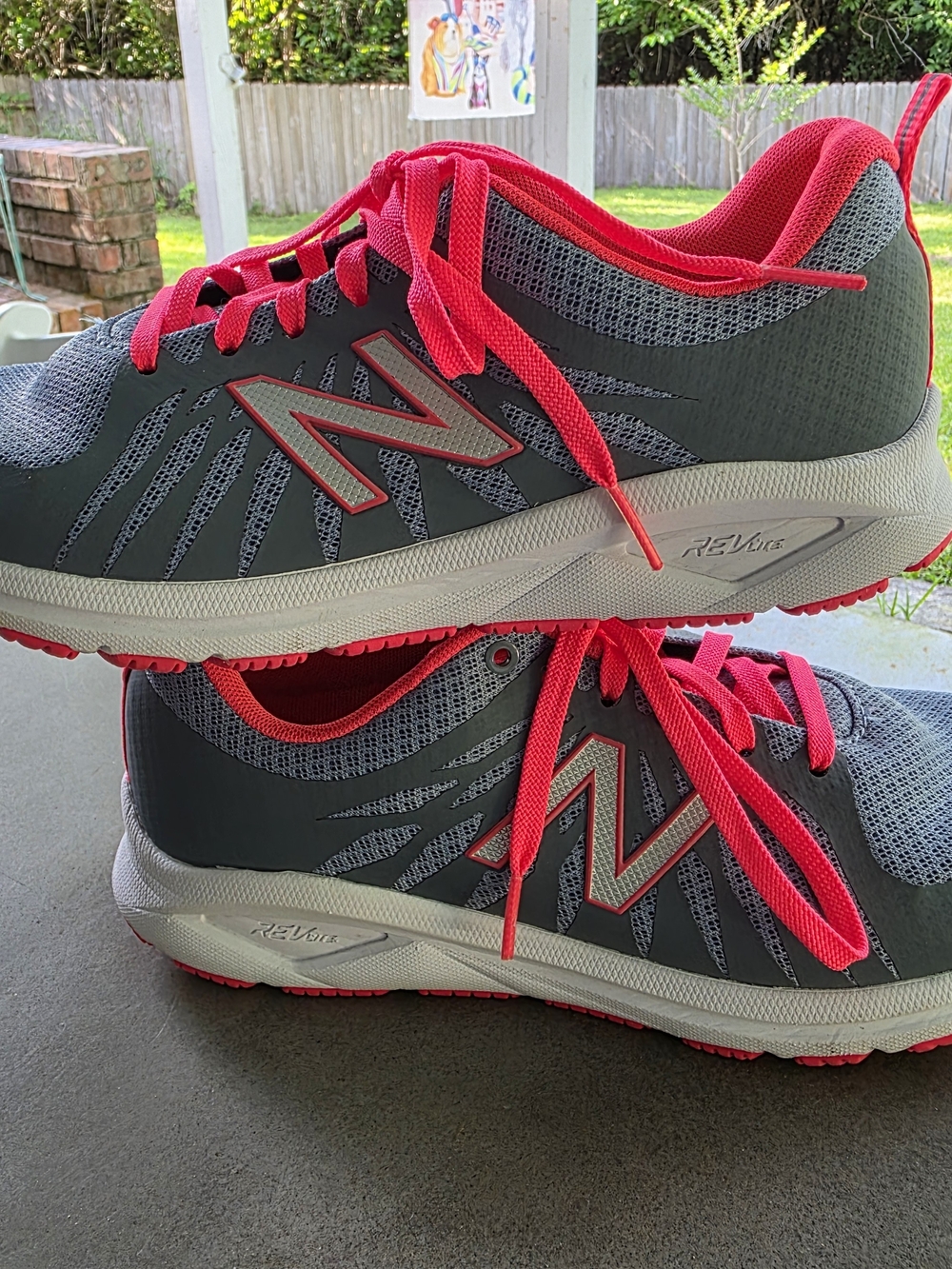 New Balance Gray & Hot Pink Running Shoes 1065GR SIZE 7.5 - Picture 6 of 8